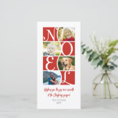 WEIHNACHTEN 4 Foto Rot und Weiß Weihnachten (Stehend Vorderseite)