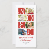 WEIHNACHTEN 4 Foto Rot und Weiß Weihnachten (Vorderseite)