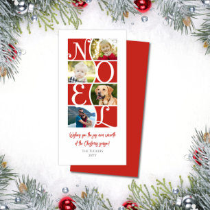 WEIHNACHTEN 4 Foto Rot und Weiß Weihnachten