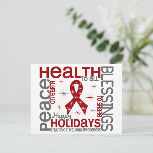 Weihnachten 4 Multiples Myelom Schneeflocken (Stehend Vorderseite)