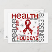 Weihnachten 4 Multiples Myelom Schneeflocken (Vorne/Hinten)