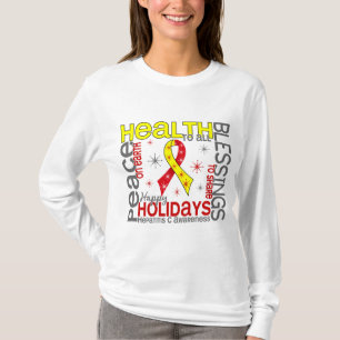 Weihnachten 4 Schneeflocken der Hepatitis-C T-Shirt
