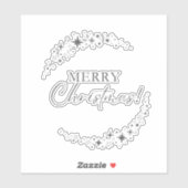 Weihnachten 5 aufkleber (Blatt)