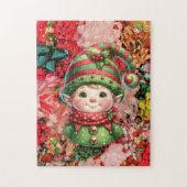 Weihnachten 5 Elfen & Bows Spaß Familie Puzzle (Vertikal)