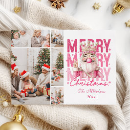 Weihnachten 5 Foto Vintag Pink Nutcracker