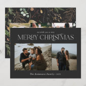 Weihnachten 5 Foto Wasserfarbe botanische florale (Vorne/Hinten)