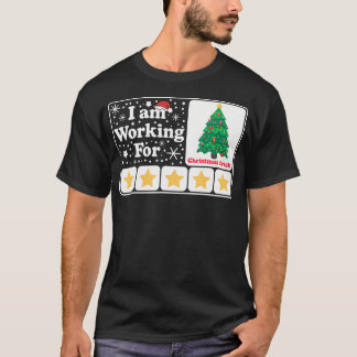 Weihnachten 5 Sterne Weihnachtsbaum arbeite ich fü T-Shirt