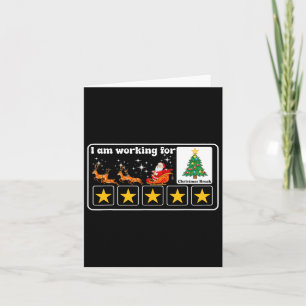 Weihnachten 5 Sterne Weihnachtsbaum Ich arbeite fü Karte