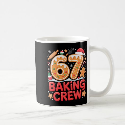 Weihnachten 67 Backcrew Lustiges Meme Lebkuchen Kaffeetasse (Rechts)