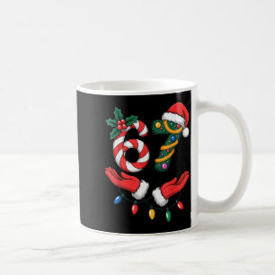 Weihnachten 67 Hände Geste Zuckerstangen Santa Fei Kaffeetasse
