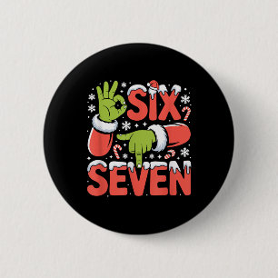 Weihnachten 67 Lustiges Meme Xmas Six Seven Santa Button