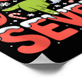 Weihnachten 67 Lustiges Meme Xmas Six Seven Santa Poster (Ecke)