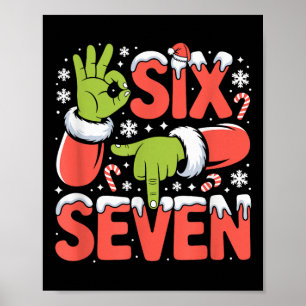 Weihnachten 67 Lustiges Meme Xmas Six Seven Santa  Poster