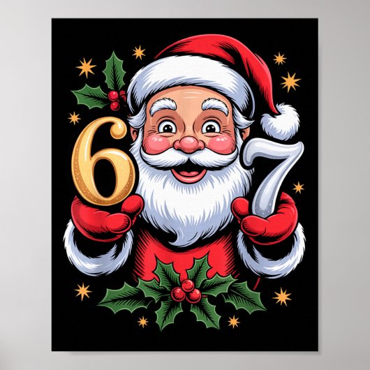 Weihnachten 67 Lustiges Xmas Six Seven hässlicher  Poster (Vorne)