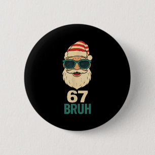 Weihnachten 67 Meme Design Lustig Sechs Sieben Hän Button