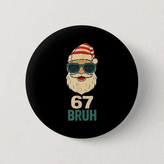 Weihnachten 67 Meme Design Lustig Sechs Sieben Hän Button (Vorderseite)