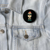 Weihnachten 67 Meme Design Lustig Sechs Sieben Hän Button (Beispiel)