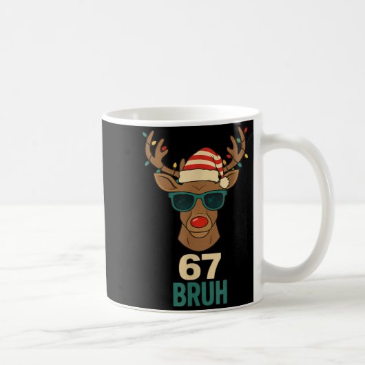 Weihnachten 67 Meme Design Lustig Sechs Sieben Hän Kaffeetasse (Rechts)