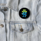 Weihnachten 67 Meme Design Lustig Six Seven Hände Button (Beispiel)