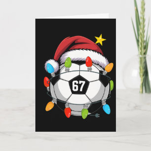 Weihnachten 67 Meme Fußball Ll Weihnachtsmann Hut Karte