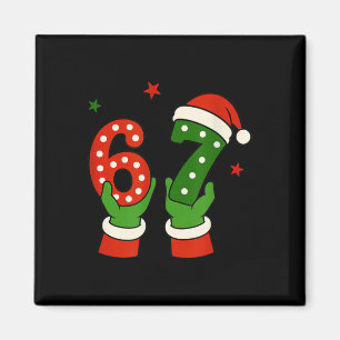 Weihnachten 67 Six Seven Lustiger Gen Z Alpha Slan Magnet