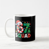 Weihnachten 67 Squad Lustige Candy Cane Lichter Ur Kaffeetasse (Links)