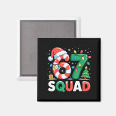 Weihnachten 67 Squad Lustige Candy Cane Lichter Ur Magnet (Vorderseite/Rückseite)