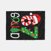 Weihnachten 67 Squad Lustiger Candy Cane und Licht Fleecedecke (Vorderseite (Horizontal))