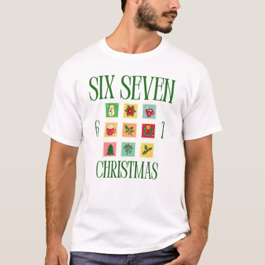Weihnachten 67 Tee Vintage Six Seven Meme Feiertag (Vorderseite)