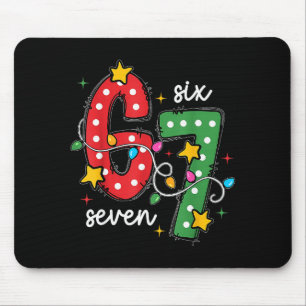 Weihnachten 6 7 Sechs Sieben Lustiger Spruch Meme  Mousepad