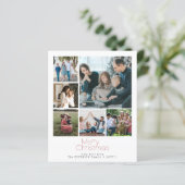 Weihnachten 6 Foto Abholung Urlaubskarte (Stehend Vorderseite)