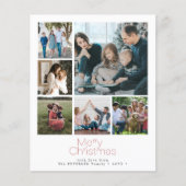 Weihnachten 6 Foto Abholung Urlaubskarte Flyer (Vorne)