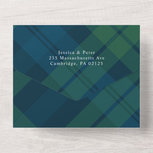 Weihnachten 7 Foto Gruß QR-Code Weihnachtskarte All In One Einladung (Rückseite)