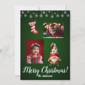 Weihnachten 7 Kind, Frohe Weihnachten! Weihnachtsk Einladung (Vorderseite)