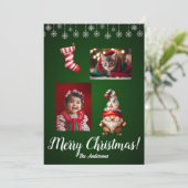 Weihnachten 7 Kind, Frohe Weihnachten! Weihnachtsk Einladung (Stehend Vorderseite)