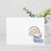 Weihnachten 7" x 5" Baby BlueVielen Dank für Ihre Einladung (Stehend Vorderseite)