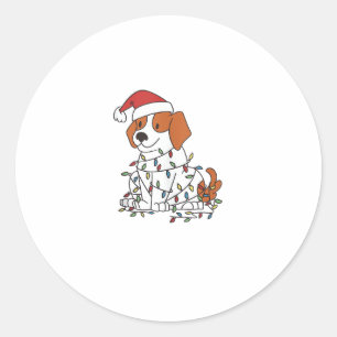 Weihnachten - 8 runder aufkleber