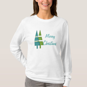Weihnachten 9 :: Doppel Bäume Frohe Weihnachten Sh T-Shirt