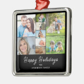 Weihnachten 9 FotoCollage Ornament Aus Metall (Links)