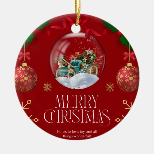 Weihnachten 9 keramik ornament (Vorne)