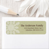 Weihnachten 9 : Schneeflocke 5 Rücksendeadressen-A (Insitu)