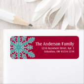 Weihnachten 9 : Snowflake 1e Rücksendeadressen-Auf (Insitu)