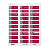 Weihnachten 9 : Snowflake 1e Rücksendeadressen-Auf (Vorne)