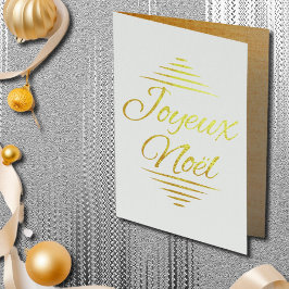 Weihnachten a Paris Collage - golden Folienkarte