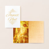 Weihnachten a Paris Collage - golden Folienkarte (Anzeige)