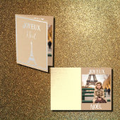 Weihnachten a Paris no3 Fossilienkarte Folienkarte