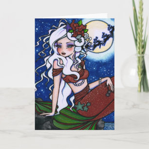 Weihnachten Abend Meerjungfrau Fantasy Girl Kunst-