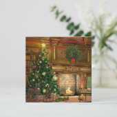 Weihnachten Abend Weihnachten Gruß Karte (Stehend Vorderseite)