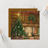 Weihnachten Abend Weihnachten Gruß Karte (Vorderseite/Rückseite Beispiel)