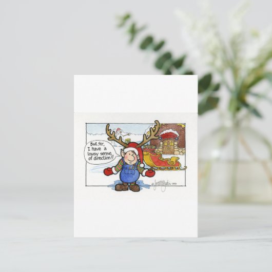 Weihnachten "Aber Sir" Cartoon Nr. 2 (Stehend Vorderseite)